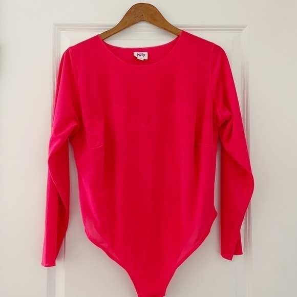 Yitty Mesh Me Smoothing Sleeved Thong Bodysuit - Picture 3 of 6